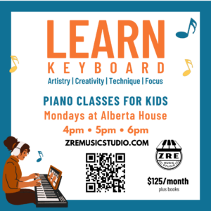 Piano Classes for Kids | Mondays at Alberta House
